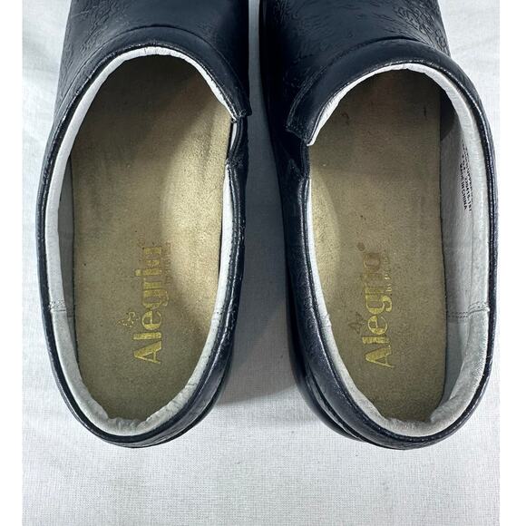 Alegria Kayla Womens sz 37 (US 7/7.5) Prof. Work Mule Clog Leather Black - Picture 5 of 10